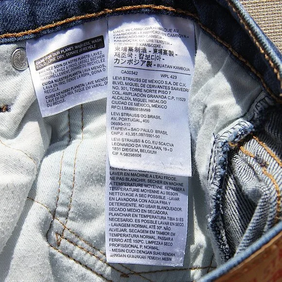 Levi's 511 Tall and Slim Fit Men's Dark Wash Jeans W36 x L36 - Picture 9 of 10